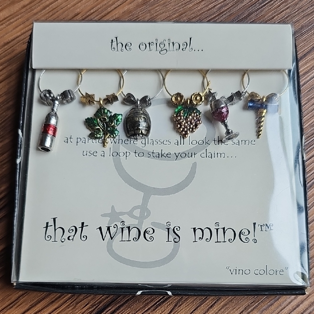 Wine Glass Charms Set - Multicolor